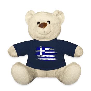 Greece flag used - Teddy Bear - french navy - Front
