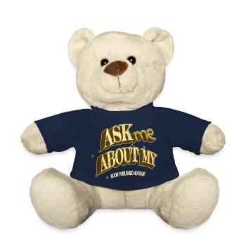 blog present fun blogger editor authors - Teddy Bear - french navy - Front