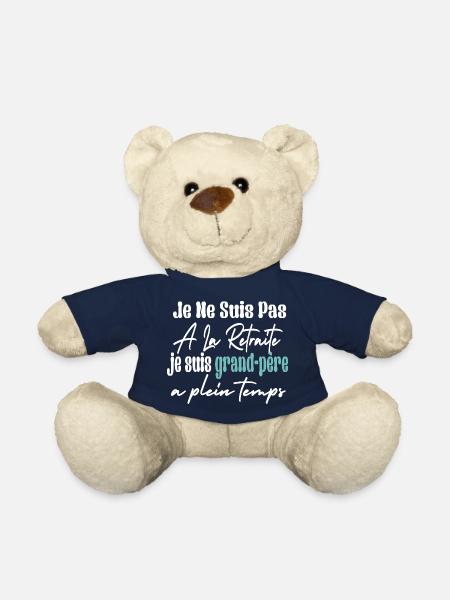 Je Ne Suis Pas À La Retraite Je Suis Grandpére - Nounours - bleu marine