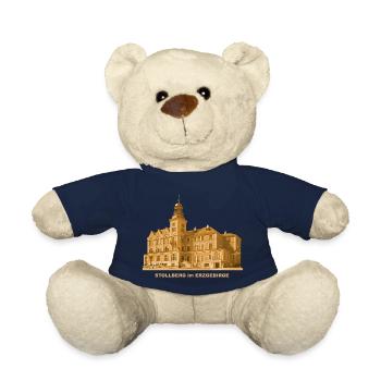 Stollberg Town Hall Erzgebirge District Town Saxony - Teddy Bear - french navy - Front