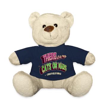 space travel funny quote physics gift bday - Teddy Bear - french navy - Front