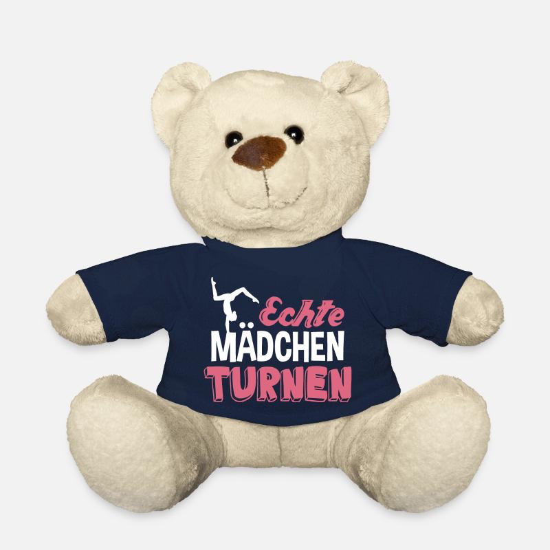 Echte Mädchen turnen - Teddy - French Navy