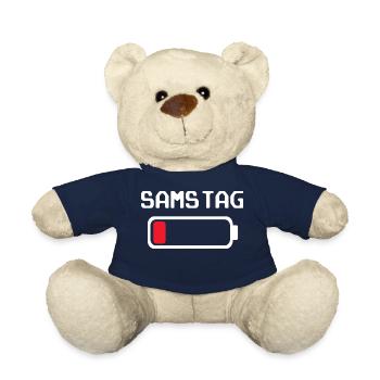 Samstag Batterie leer Design - Teddy - French Navy - Vorne