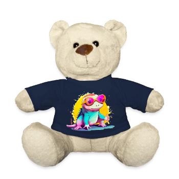 Mino the spectacled axolotl - Teddy Bear - french navy - Front