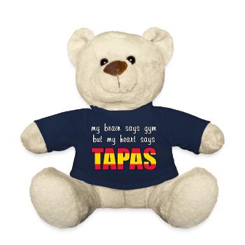 Mon cœur dit Tapas - Nounours - bleu marine - Devant