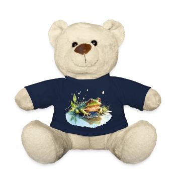 Green grass frogs make a loud concert - Teddy Bear - french navy - Front