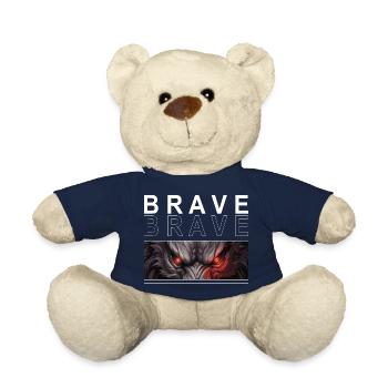 BRAVE - Fenrir Wolf - Teddy Bear - french navy - Front
