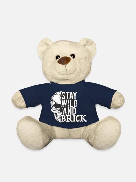 Skull1 - Teddy Bear - french navy