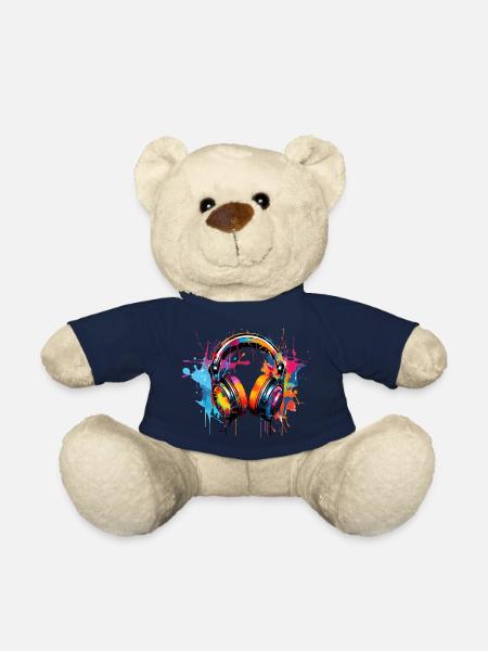 Kopfhörer Graffiti Style - Teddy - French Navy