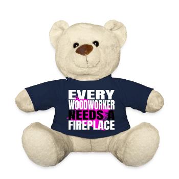 Carpenter Hoodies and Sweatshirts Humor Fun - Teddy Bear - french navy - Front