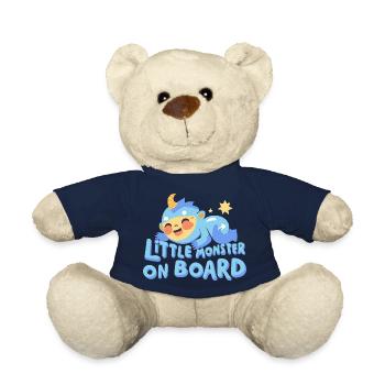 Mignon bébé monstre - Nounours - bleu marine - Devant
