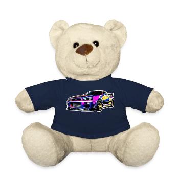 Jdm / Tuning / Turbocompresseur / Jantes / Chiptuning - Nounours - bleu marine - Devant