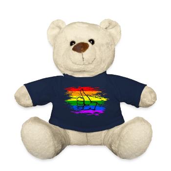 Regenbogen Flagge alles klar Symbol used - Teddy - French Navy - Vorne