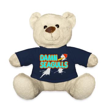 Damn Seagulls Funny Sailor Captain Saying - Teddy Bear - french navy - Front