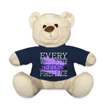 Amériques Papa Charpentier Plombier Forestier - Nounours - bleu marine - Devant