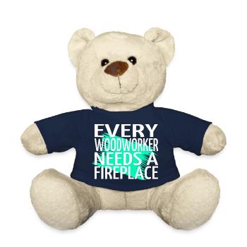 best blogger construction carpenter woodworker - Teddy Bear - french navy - Front