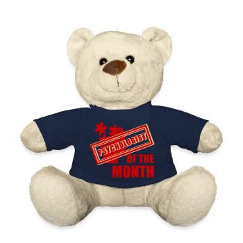 Psychologue du mois Thérapeute de la santé - Nounours - bleu marine - Devant