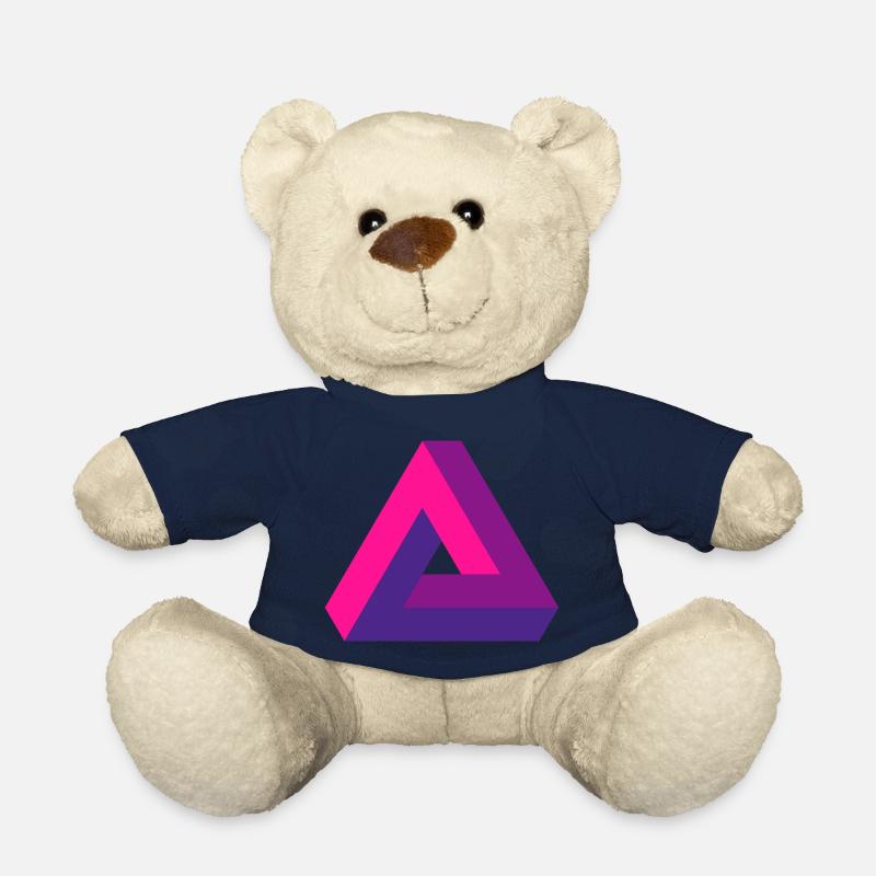 Verblüffende Perspektive: Unmögliches 3D-Dreieck - Teddy - French Navy