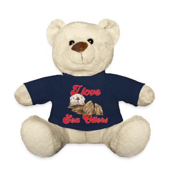 Sea otter - Teddy Bear - french navy - Front