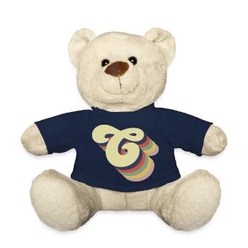 Retro-Buchstabe C - Teddy - French Navy - Vorne