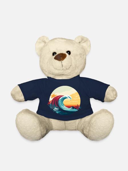 Vague surf - Nounours - bleu marine