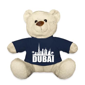 Dubai Skyline - Teddy Bear - french navy - Front