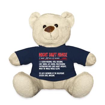 Night Shift Nurse - Teddy Bear - french navy - Front