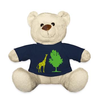 Giraffe tree - Teddy Bear - french navy - Front