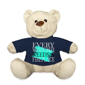 Amériques Cool Exploitation forestière Bûcherontravail du bois - Nounours - bleu marine - Devant