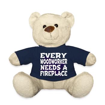 hearbeat lumberjack birthday gift - Teddy - French Navy - Vorne