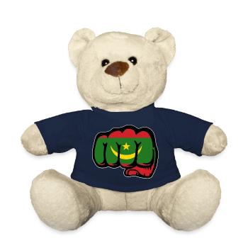 Poing du drapeau de la Mauritanie - Nounours - bleu marine - Devant