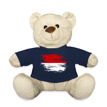 Drapeau indonésien utilisé - Nounours - bleu marine - Devant