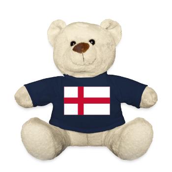 England Flag - Teddy Bear - french navy - Front