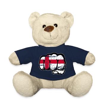 England flag fist used - Teddy Bear - french navy - Front