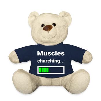 Muscle Loading Indicator Fitness Strength Training - Teddy Bear - french navy - Front