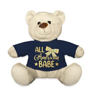 All American Baby 4th of July - Teddy Bear - french navy - Front