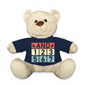 et 123 567 salsa danse musique latine - Nounours - bleu marine - Devant