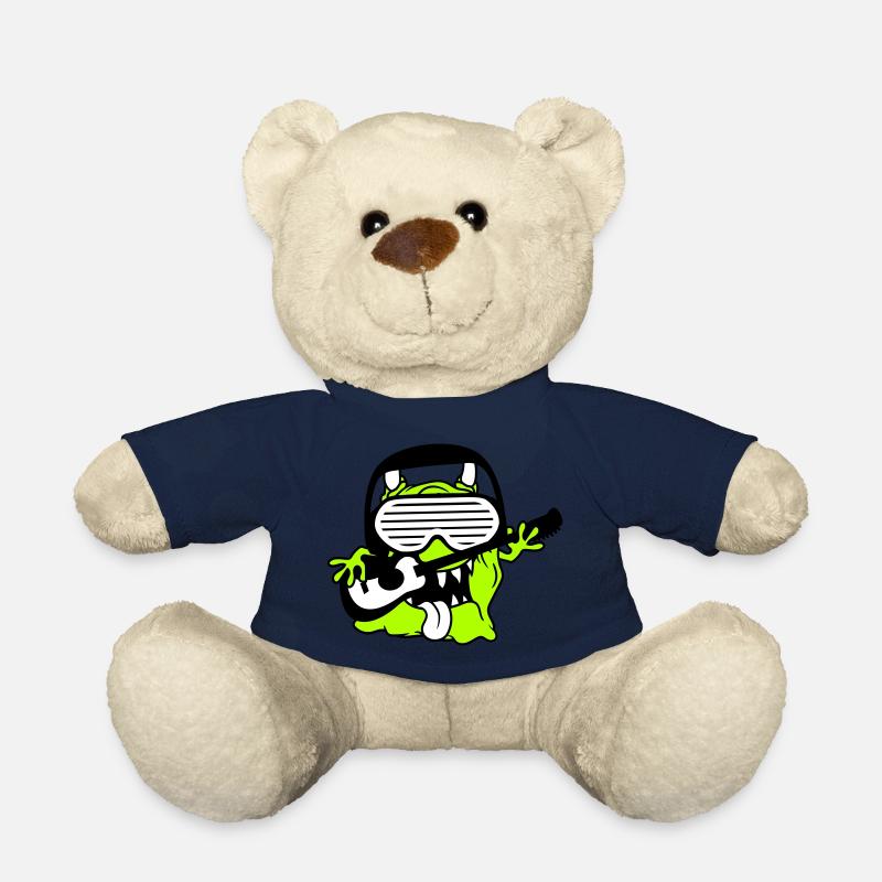 Cooles Party Monster Alien Spielt Gitarre Musik - Teddy - French Navy