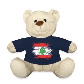 Libanon Flagge used - Teddy - French Navy - Vorne