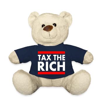 Tax the rich - Teddy Bear - french navy - Front