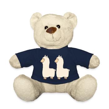 Lama Double Pack - Nounours - bleu marine - Devant