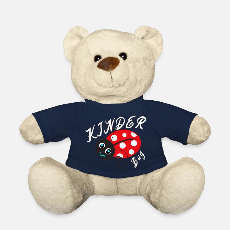Enfants Bug Drôle Mignon Coccinelle Chambre d’enfant - Nounours - bleu marine