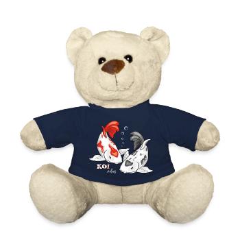 Two Koi fishes. Koi vibes - Teddy Bear - french navy - Front