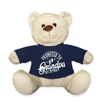 Promu au rang de grand-père 2026 Futur grand-père - Nounours - bleu marine - Devant