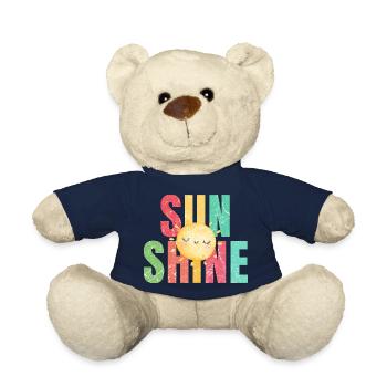Sonne scheint Retro Sommer Urlaub - Teddy - French Navy - Vorne