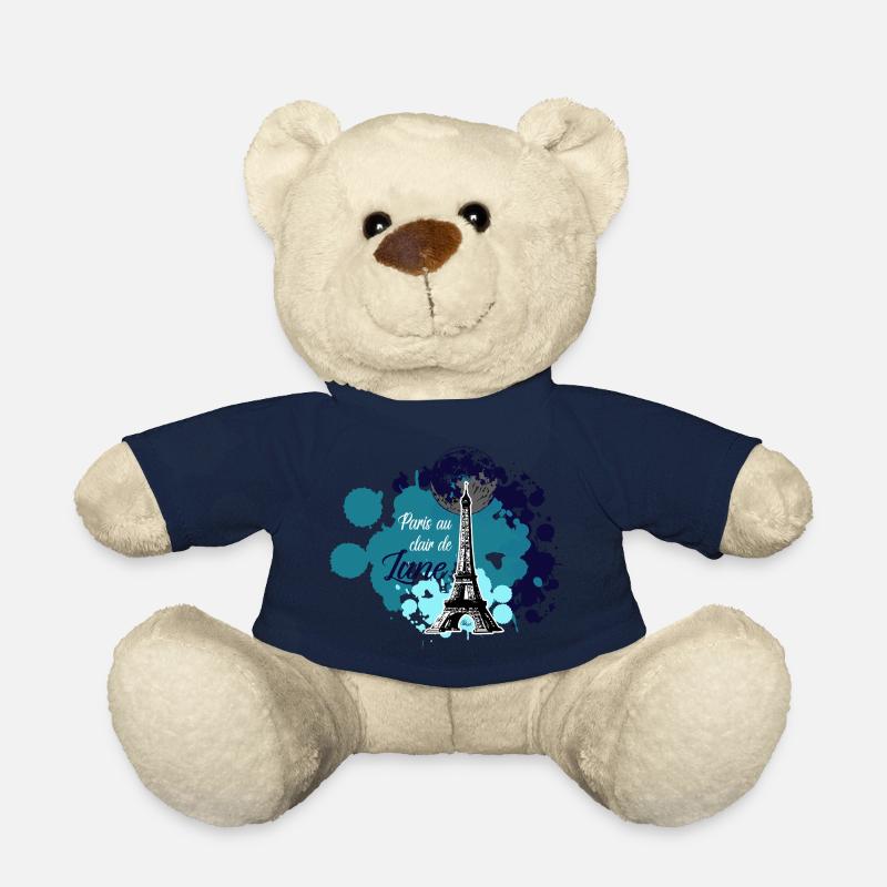 Paris au clair de lune couleur - Nounours - bleu marine