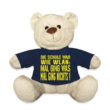 Abi Spruch WLAN - Teddy - French Navy - Vorne