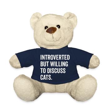 Introvertiert, aber bereit, über Katzen zu diskutieren - Teddy - French Navy - Vorne
