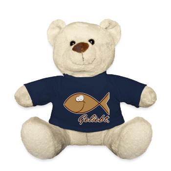 Happy Ichthys Fisch braun - Teddy - French Navy - Vorne