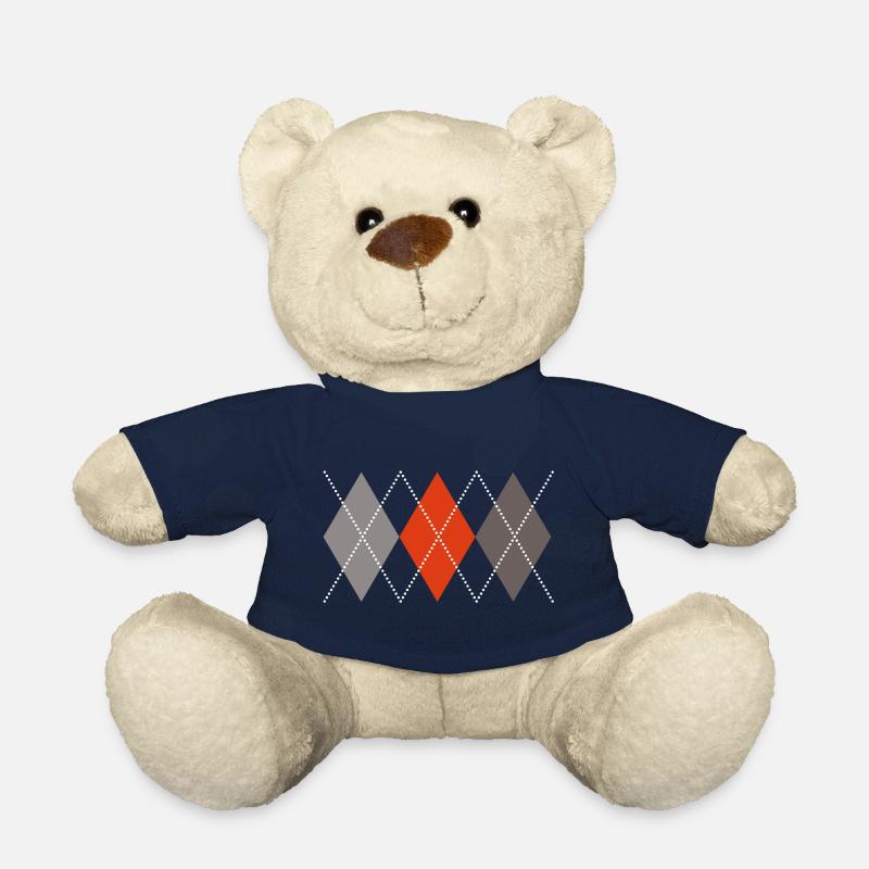 Argyle - Teddy Bear - french navy